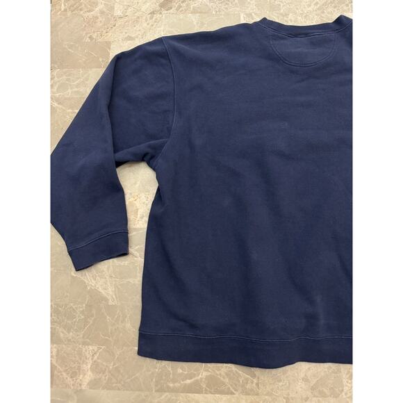 Vintage NFL New England Patriots Sweatshirt Large Blue 2004 AFC Champions - Picture 9 of 11